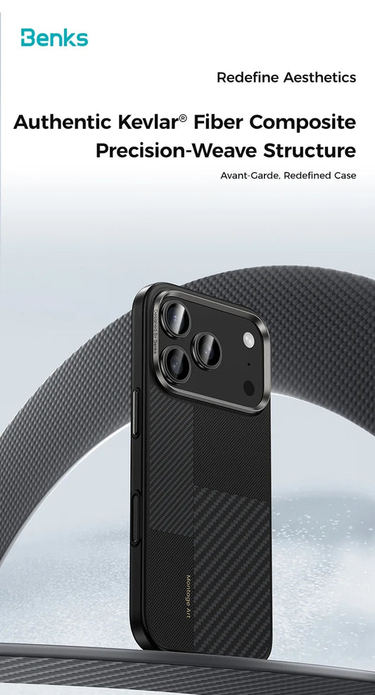 Benks ArmorPro Montage Kevlar® with Camera Control เคสกันกระแทกสำหรับ iPhone 17 Pro / 17 Pro Max ลวดลาย Sport