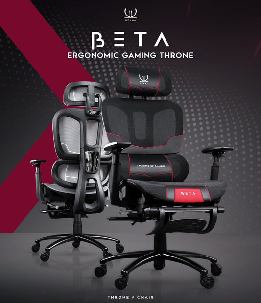 Tengu Ozama Beta Ergonomics Gaming Chair เก้าอี้สุขภาพดีไซน์เกมมิ่ง รับน้ำหนัก 150 กก