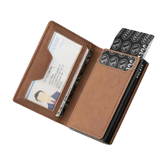 Vulkit VC502 Card Holder with Magnetic Closure กระเป๋าเก็บบัตร Pop-Up Card Ejector