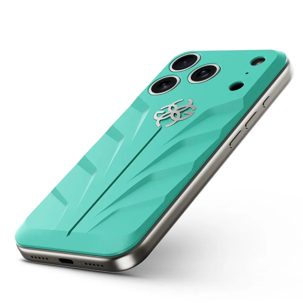 Golden Concept RSR17 Magnetic Shield แผ่นหลังเคสยาง FKM สำหรับ iPhone 17 Pro /17 Pro Max - สี Aero Mint