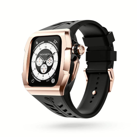 Y24 SÖDER เซ็ตเคสและสายนาฬิกาสำหรับ Apple Watch (45mm) – สี Black/Rose Gold