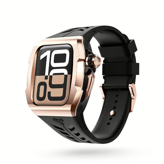 Y24 SÖDER เซ็ตเคสและสายนาฬิกาสำหรับ Apple Watch (46mm) – สี Black/Rose Gold