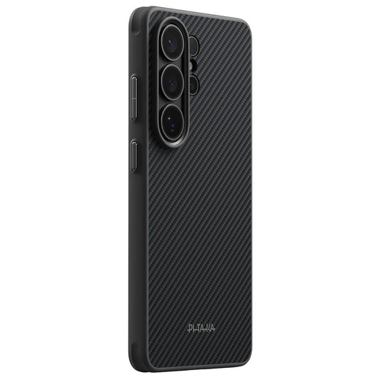 Pitaka Cairn Case เคสเส้นใยอะรามิดระดับพรีเมียม สำหรับ Galaxy S26 Ultra Black Grey Twill