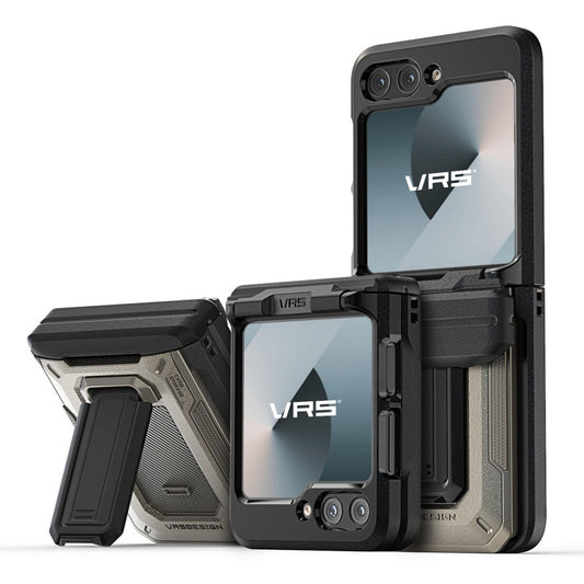 VRS D-Wallet Origin เคสกันกระแทก สำหรับ Samsung Galaxy Z Flip 6 - มีช่องใส่บัตรและขาตั้งในตัว