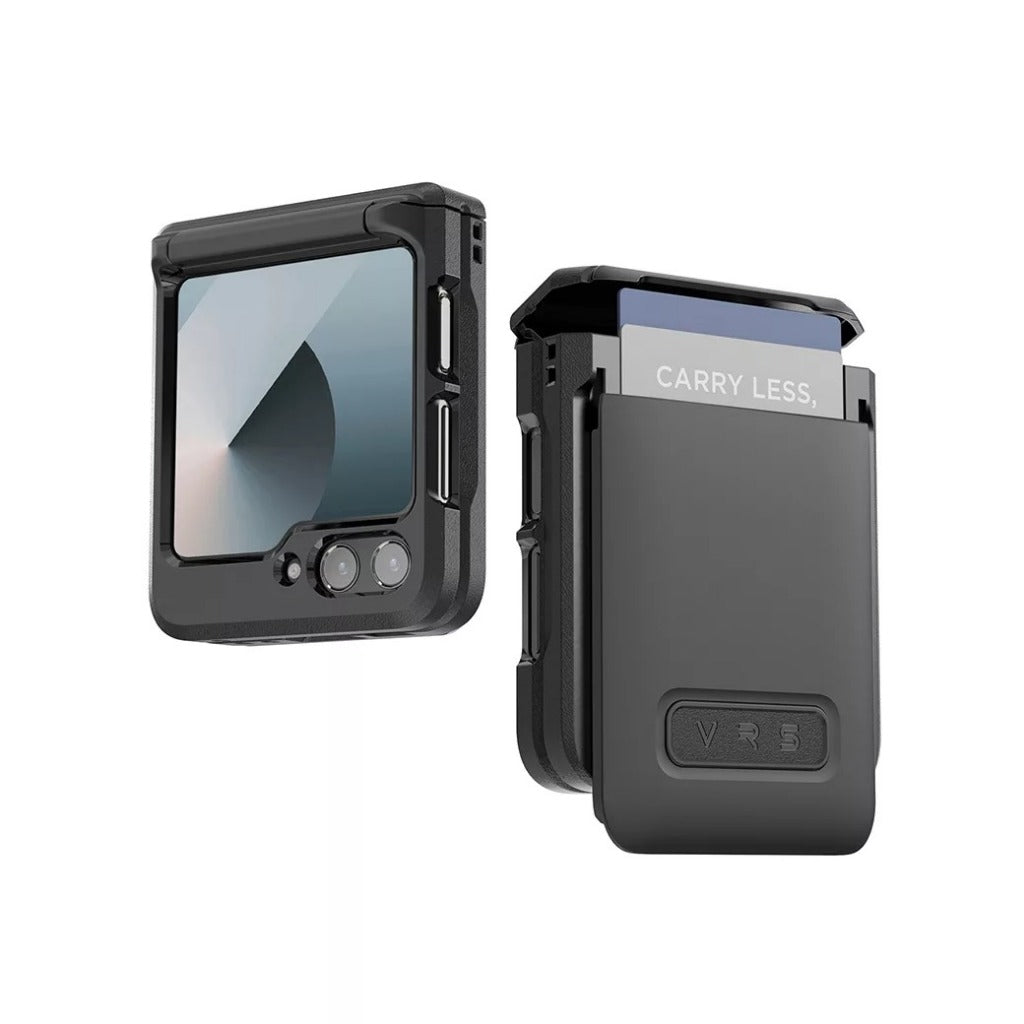 VRS D-Wallet Pebble เคสกันกระแทก สำหรับ Samsung Galaxy Z Flip 6 - มีช่องใส่บัตร