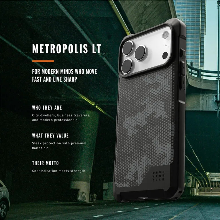 UAG Metropolis LT (MagSafe) เคสกันกระแทก สำหรับ iPhone 17 Air/ 17 Pro/ 17 Pro Max