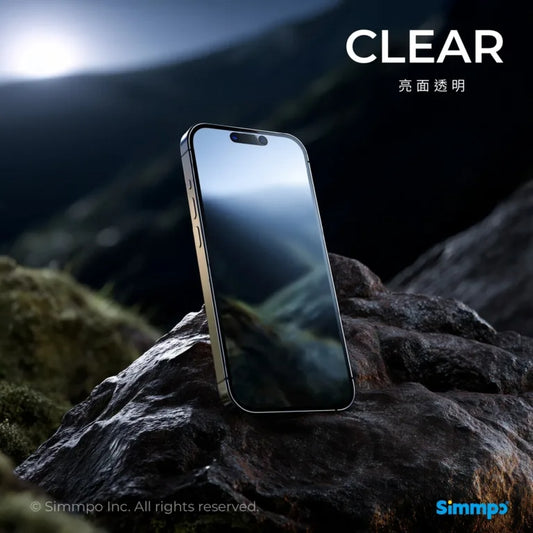 Simmpo Anti Blue Light Clear ฟิล์มกระจกสำหรับ iPhone 17 / 17 Air / 17 Pro / 17 Pro Max / 16 Pro / 16 Pro Max กรองแสงสีฟ้าสูงสุด 90%
