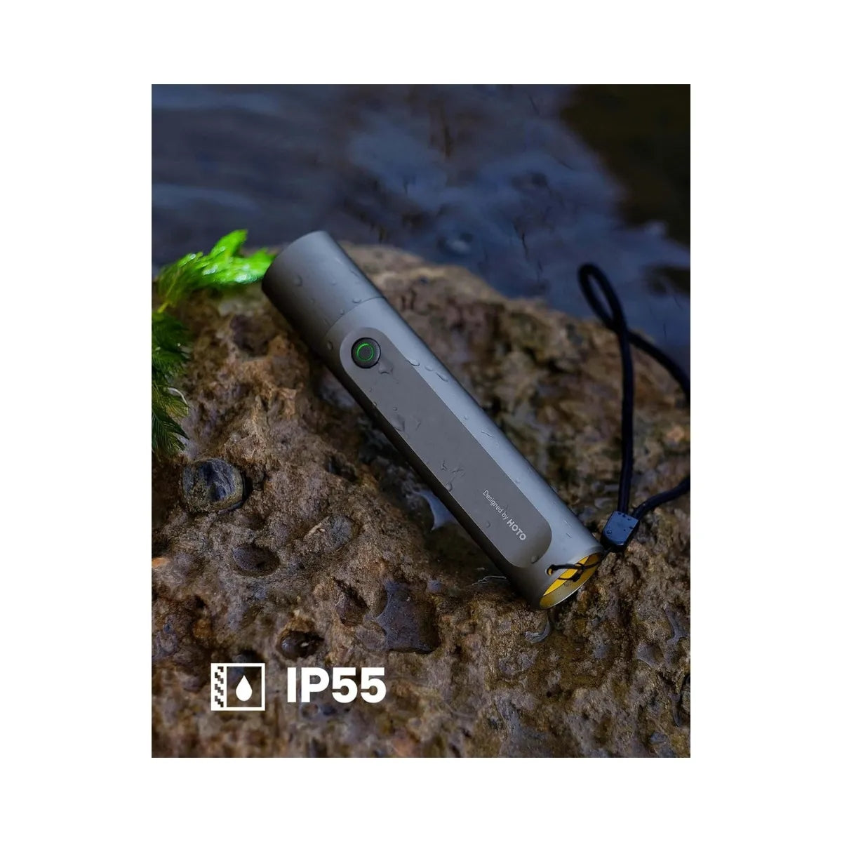 HOTO Flashlight Fit ไฟฉาย LED แบบชาร์จไฟได้ รองรับการชาร์จผ่าน USB-C มีโหมดแสงให้เลือก 3 แบบ