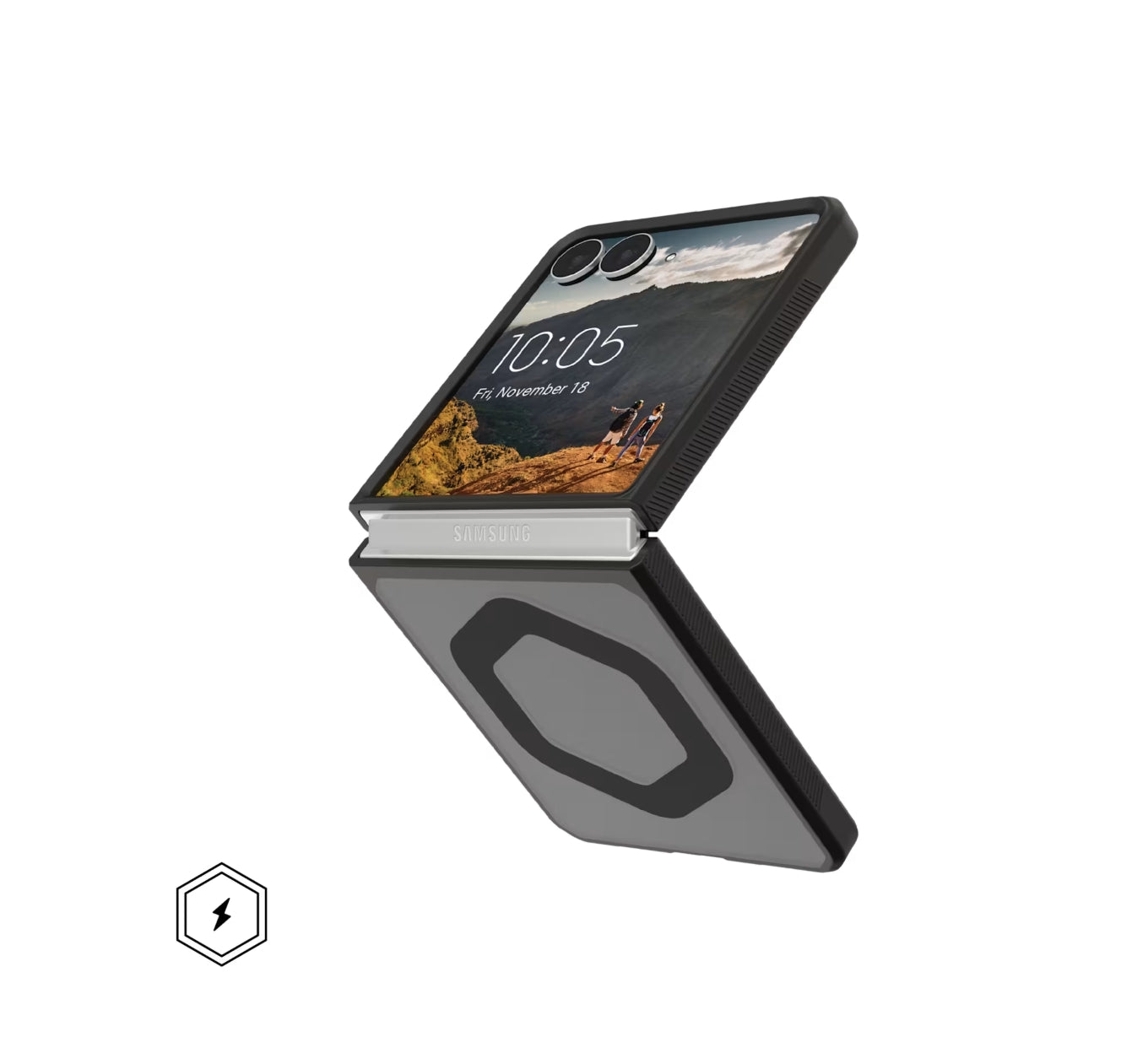 UAG Mouve (Magnetic) เคสกันกระแทกสำหรับ Galaxy Z Flip 8 - สี Ash