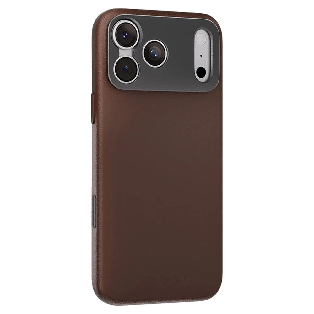 Sandmarc Pro Leather Case เคสกันกระแทกสำหรับ iPhone 17 Air / 17 Pro สี Brown