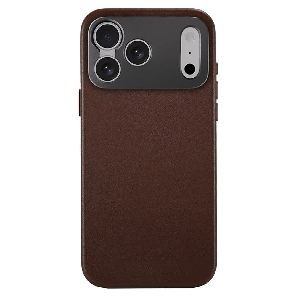 Sandmarc Pro Leather Case เคสกันกระแทกสำหรับ iPhone 17 Air / 17 Pro สี Brown