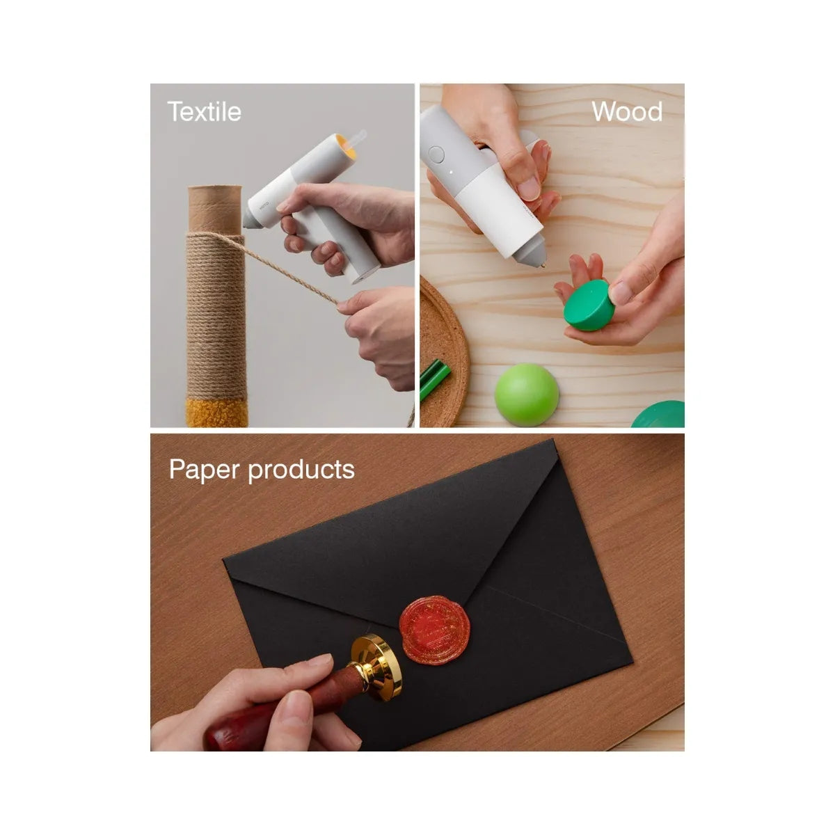 HOTO Hot melt glue sticks แท่งกาวร้อน HOTO จำนวน 20 แท่ง แท่งกาวสำหรับปืนกาว มี 6 สี