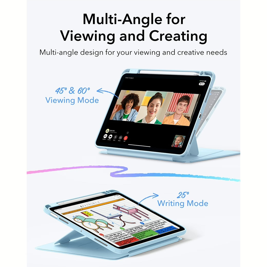 ESR Flip Magnetic Case (Pencil Holder) เคสสไตล์ฝาพับ สำหรับ iPad Air 11″ Gen 7 (2025/2024)