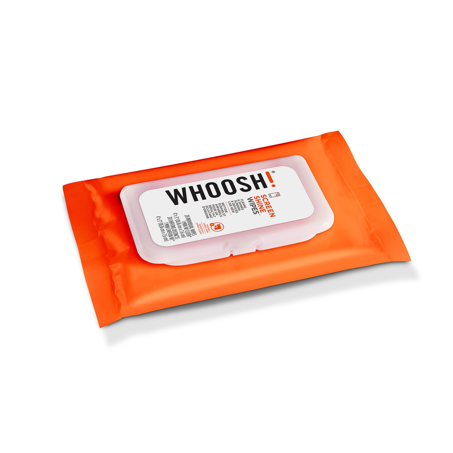 WHOOSH Screen Shine Wipes ผ้าเช็ดทำความสะอาด สำหรับหน้าจอ 20 แผ่น / 70 แผ่น