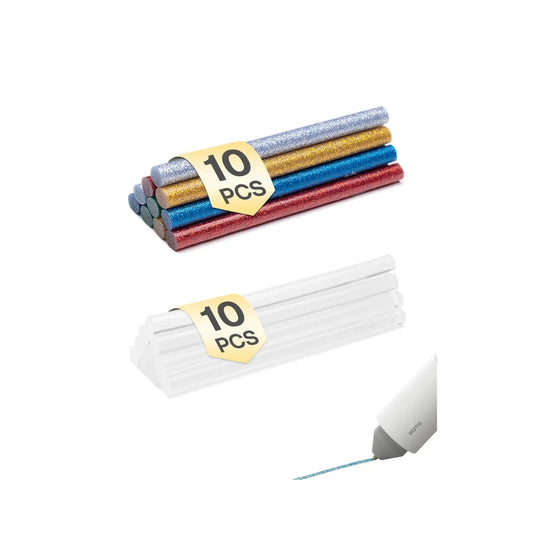 HOTO Hot melt glue sticks แท่งกาวร้อน HOTO จำนวน 20 แท่ง แท่งกาวสำหรับปืนกาว มี 6 สี