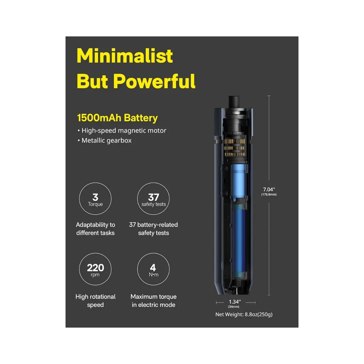 HOTO 3.6V Screwdriver Kit ชุดไขควงไฟฟ้า พร้อมหัวไขควง 25 ชิ้น ไขควงไร้สาย 3.6V ชาร์จไฟได้