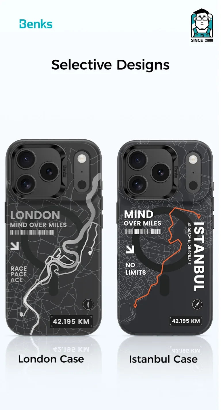 Benks City-London with Camera Control เคสกันกระแทกสำหรับ iPhone 17 Pro / 17 Pro Max