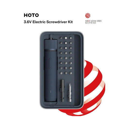 HOTO 3.6V Screwdriver Kit ชุดไขควงไฟฟ้า พร้อมหัวไขควง 25 ชิ้น ไขควงไร้สาย 3.6V ชาร์จไฟได้