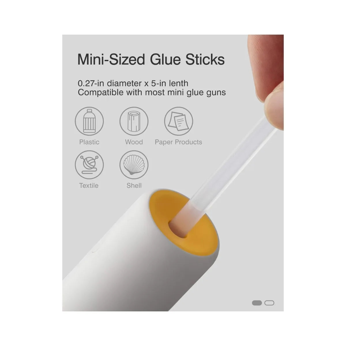 HOTO Hot melt glue sticks แท่งกาวร้อน HOTO จำนวน 20 แท่ง แท่งกาวสำหรับปืนกาว มี 6 สี