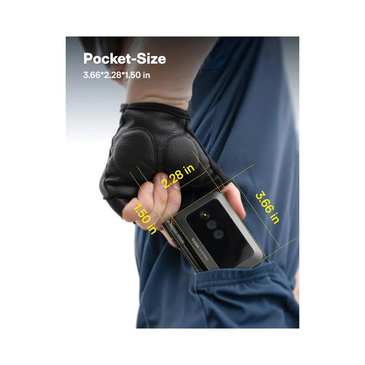 HOTO Air Pump Pocket ที่สูบลมจักรยานแบบพกพารุ่นมินิ สูบลมไฟฟ้าแรงดันสูง 150 PSI สูบเร็วใน 25 วินาที