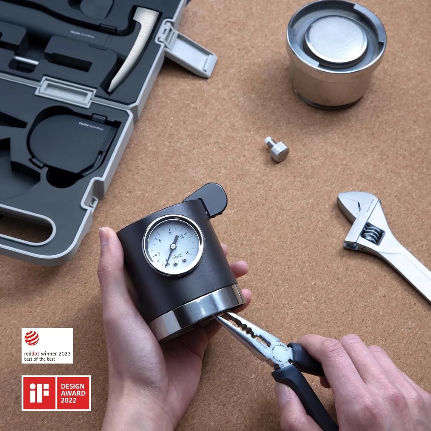 HOTO Manual Tool Set ชุดเครื่องมือช่าง รวมอุปกรณ์พื้นฐาน เหมาะสำหรับงานซ่อมแซมทั่วไปภายในบ้าน