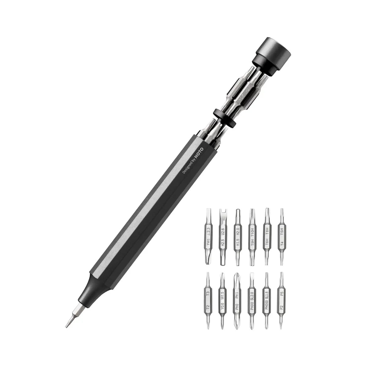 HOTO 24-in-1 Precision Screwdriver ชุดไขควงทรงปากกาสำหรับพกพา พร้อมแม่เหล็ก