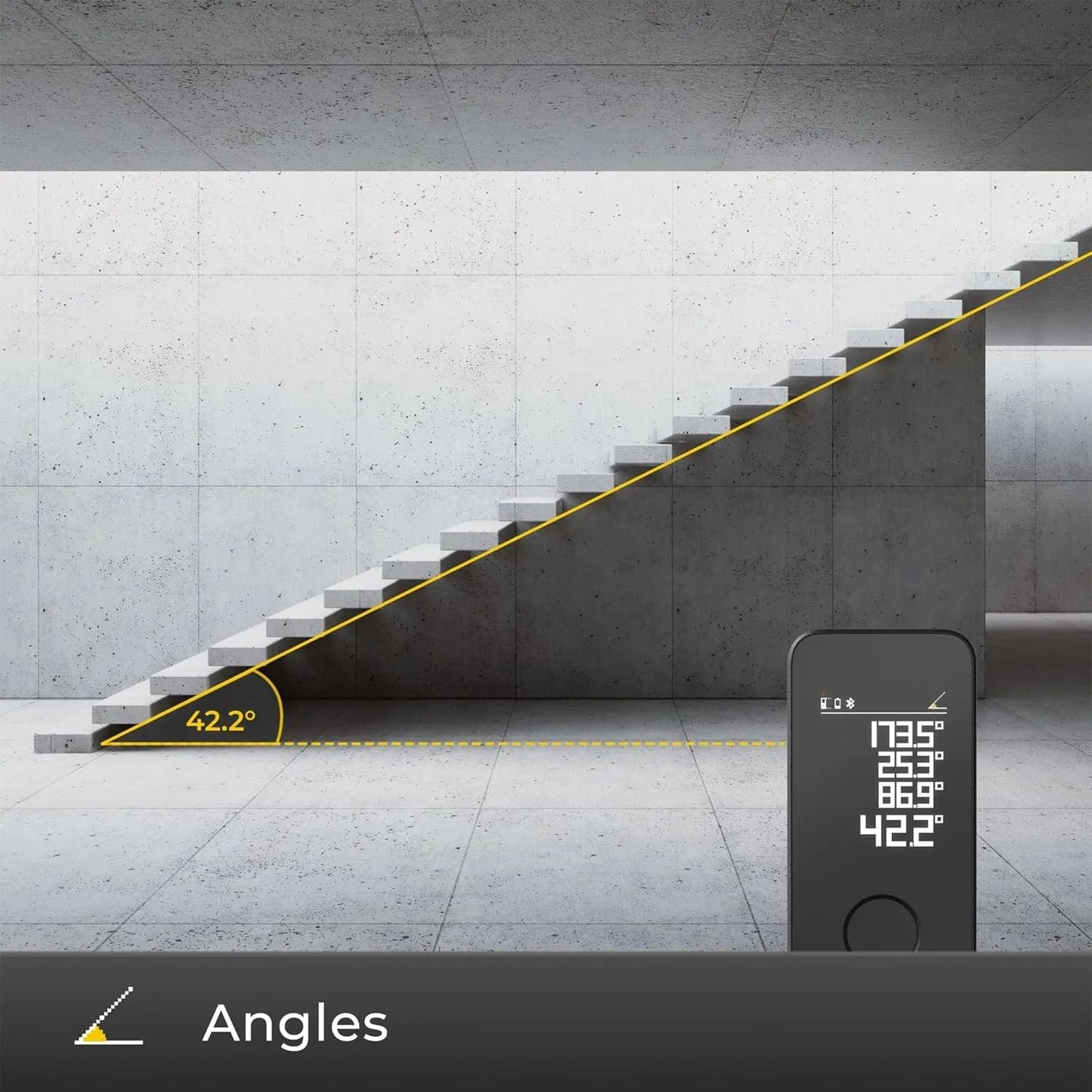 HOTO Smart Laser Measure Pro เครื่องวัดระยะด้วยเลเซอร์รุ่น Pro มี Bluetooth ฟีเจอร์วัดแบบเรียลไทม์