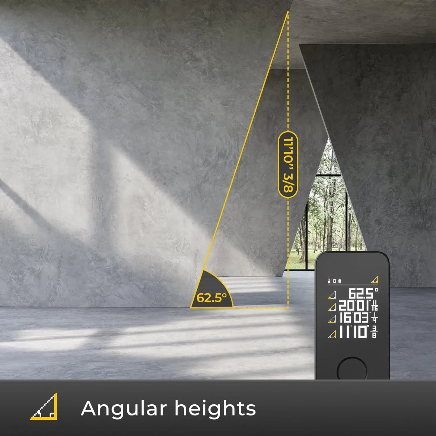 HOTO Smart Laser Measure Pro เครื่องวัดระยะด้วยเลเซอร์รุ่น Pro มี Bluetooth ฟีเจอร์วัดแบบเรียลไทม์