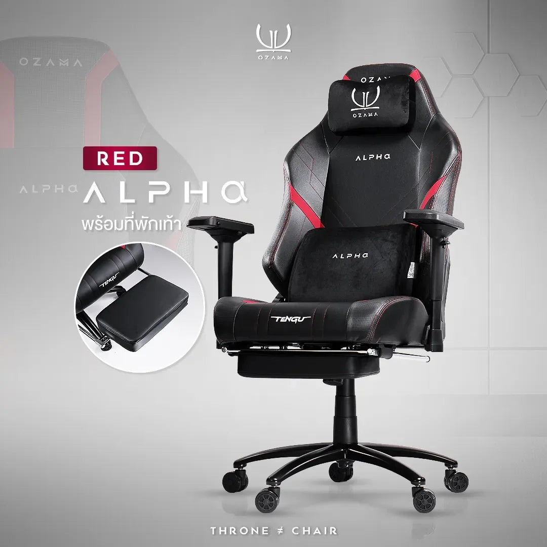 Tengu Ozama Alpha Gaming Chair เก้าอี้เกมมิ่ง ปรับเอนนอนได้ รับน้ำหนัก 150 กก