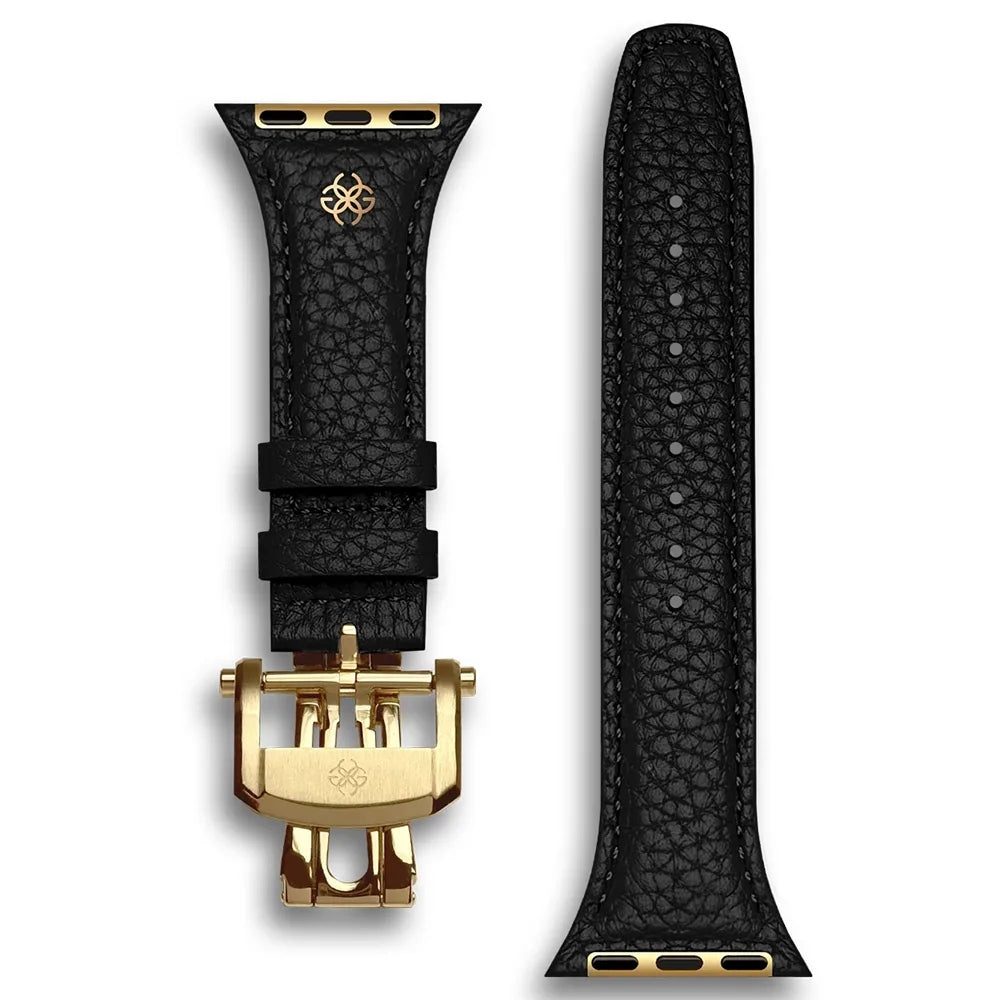 Golden Concept Full-Grain Leather สายนาฬิกา สำหรับ Apple Watch ขนาด 40/41/42mm