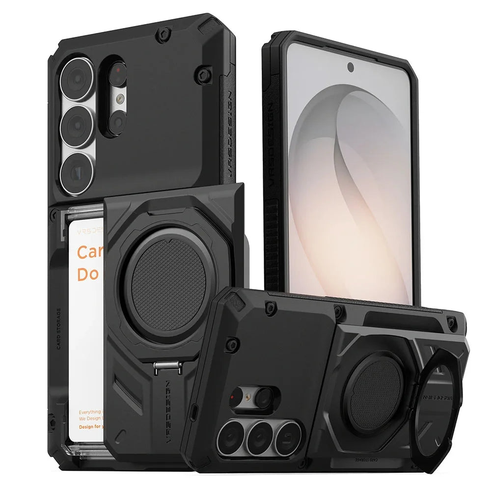 VRS Damda Glide Hybrid เคสกันกระแทกพร้อมช่องเก็บบัตรฝาสไลด์ สำหรับ Galaxy S26 Ultra