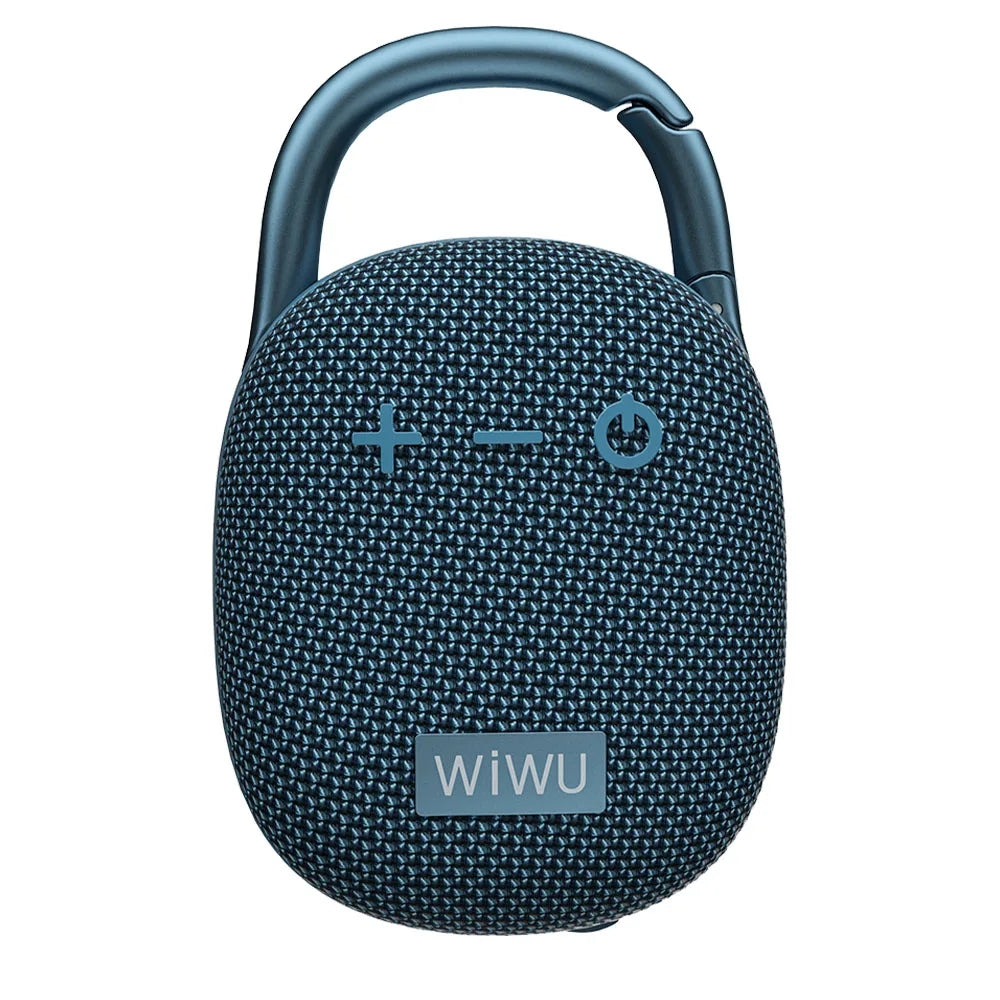 WiWU Clip Fun Portable Wireless Speaker ลำโพงบลูทูธ กันน้ำ แบตอึด - สี Blue