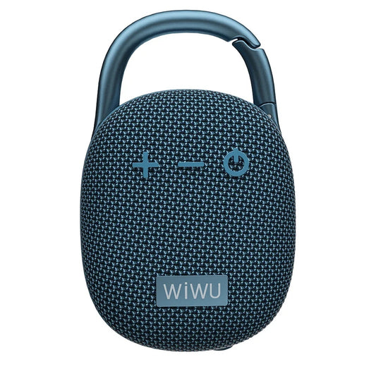 WiWU Clip Fun Portable Wireless Speaker ลำโพงบลูทูธ กันน้ำ แบตอึด - สี Blue