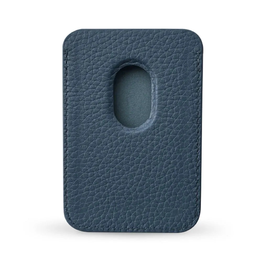 MINTAPPLE. Top Grain Leather Magsafe Wallet ที่เก็บบัตรติดหลังมือถือ วัสดุหนังวัว Italian