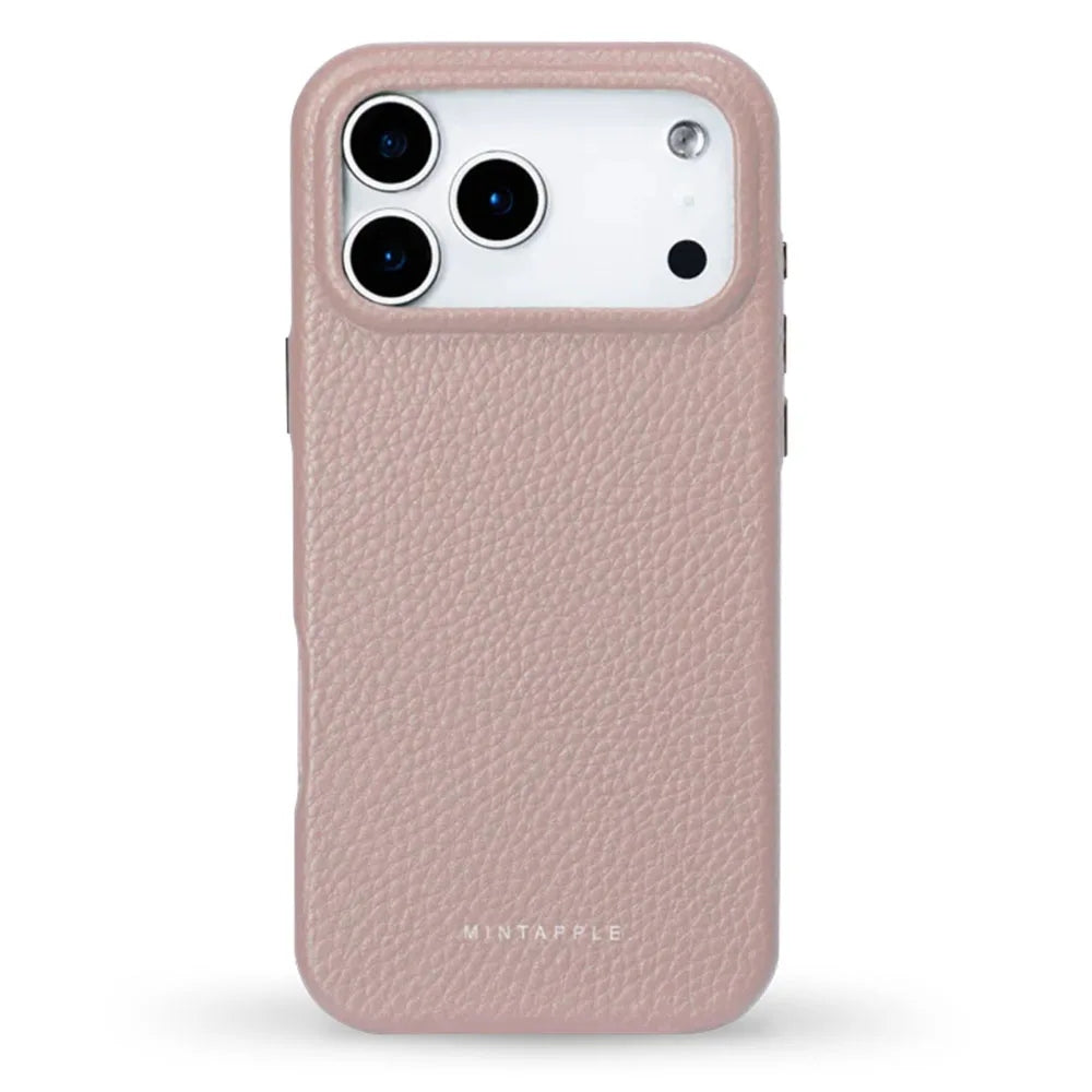 MINTAPPLE. Top Grain Leather Case เคสกันกระแทกสำหรับ iPhone 17 Pro / 17 Pro Max