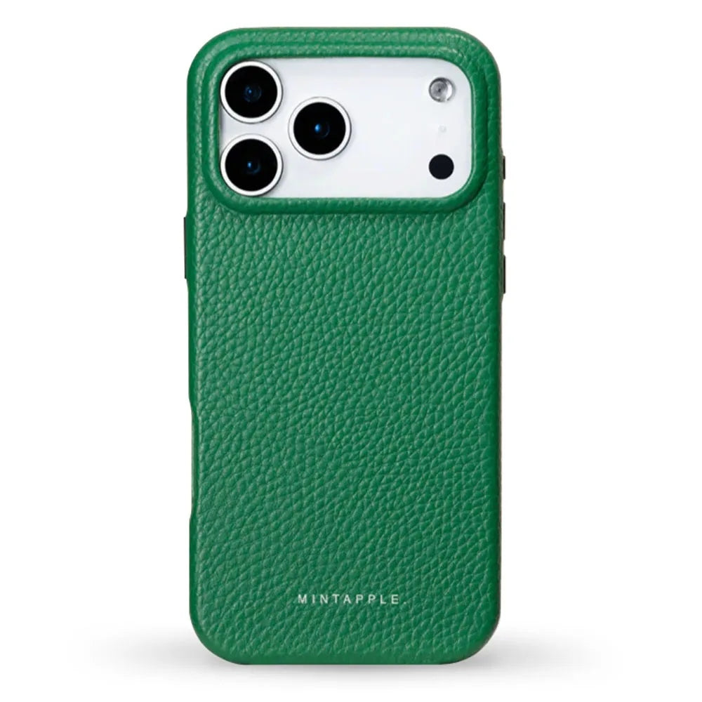 MINTAPPLE. Top Grain Leather Case เคสกันกระแทกสำหรับ iPhone 17 Pro / 17 Pro Max