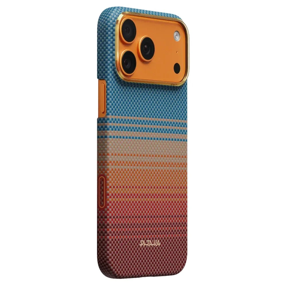 Pitaka Sunset 2.0 Edge Case เคสเส้นใยอะรามิด สำหรับ 17 Air /17 Pro /17 Pro Max สี California Dream