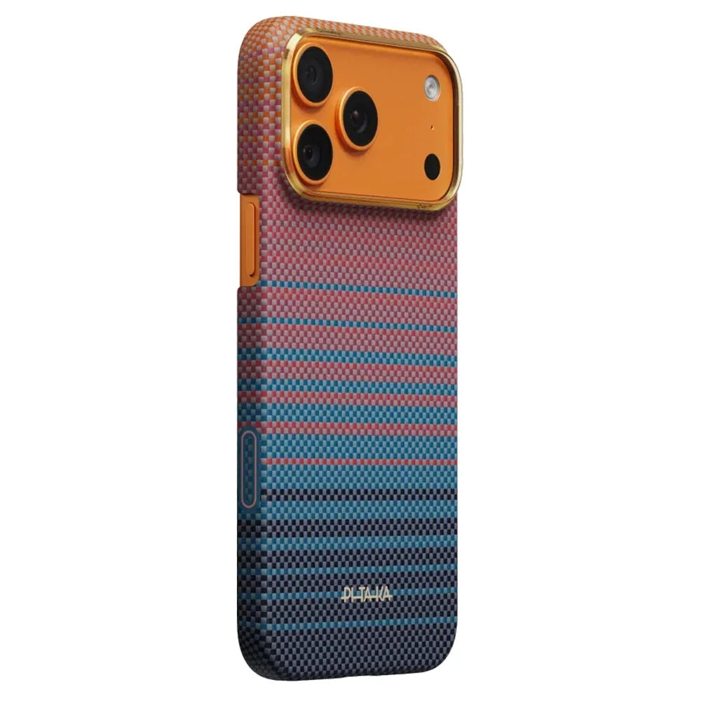 Pitaka Sunset 2.0 Edge Case เคสเส้นใยอะรามิด สำหรับ 17 Air /17 Pro /17 Pro Max สี California Dream