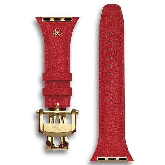 Golden Concept Full-Grain Leather สายนาฬิกา สำหรับ Apple Watch ขนาด 40/41/42mm
