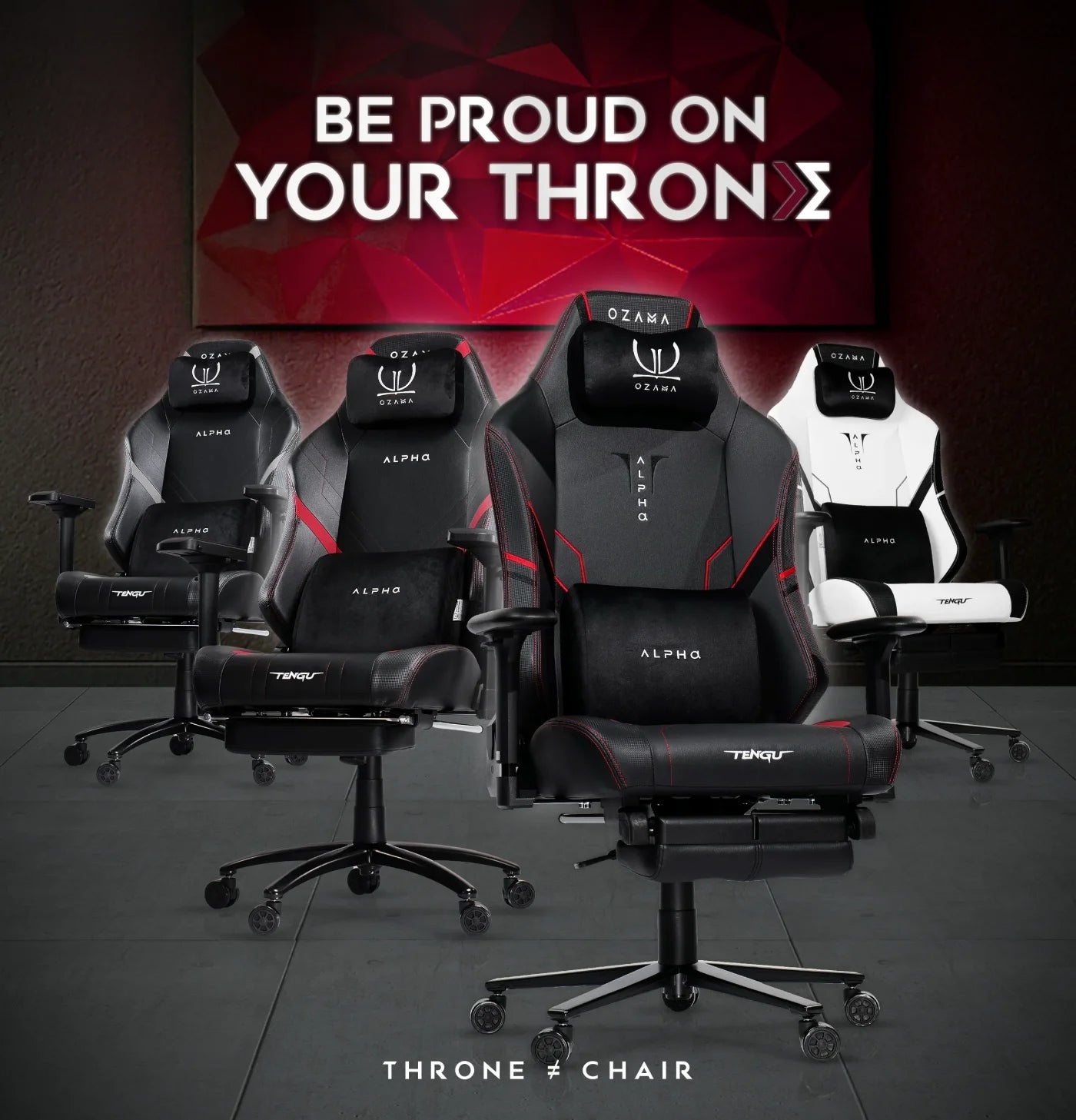 Tengu Ozama Alpha Gaming Chair เก้าอี้เกมมิ่ง ปรับเอนนอนได้ รับน้ำหนัก 150 กก