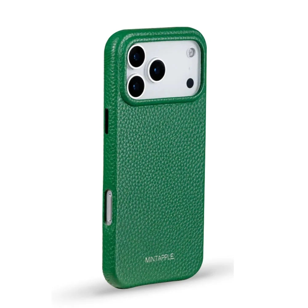 MINTAPPLE. Top Grain Leather Case เคสกันกระแทกสำหรับ iPhone 17 Pro / 17 Pro Max