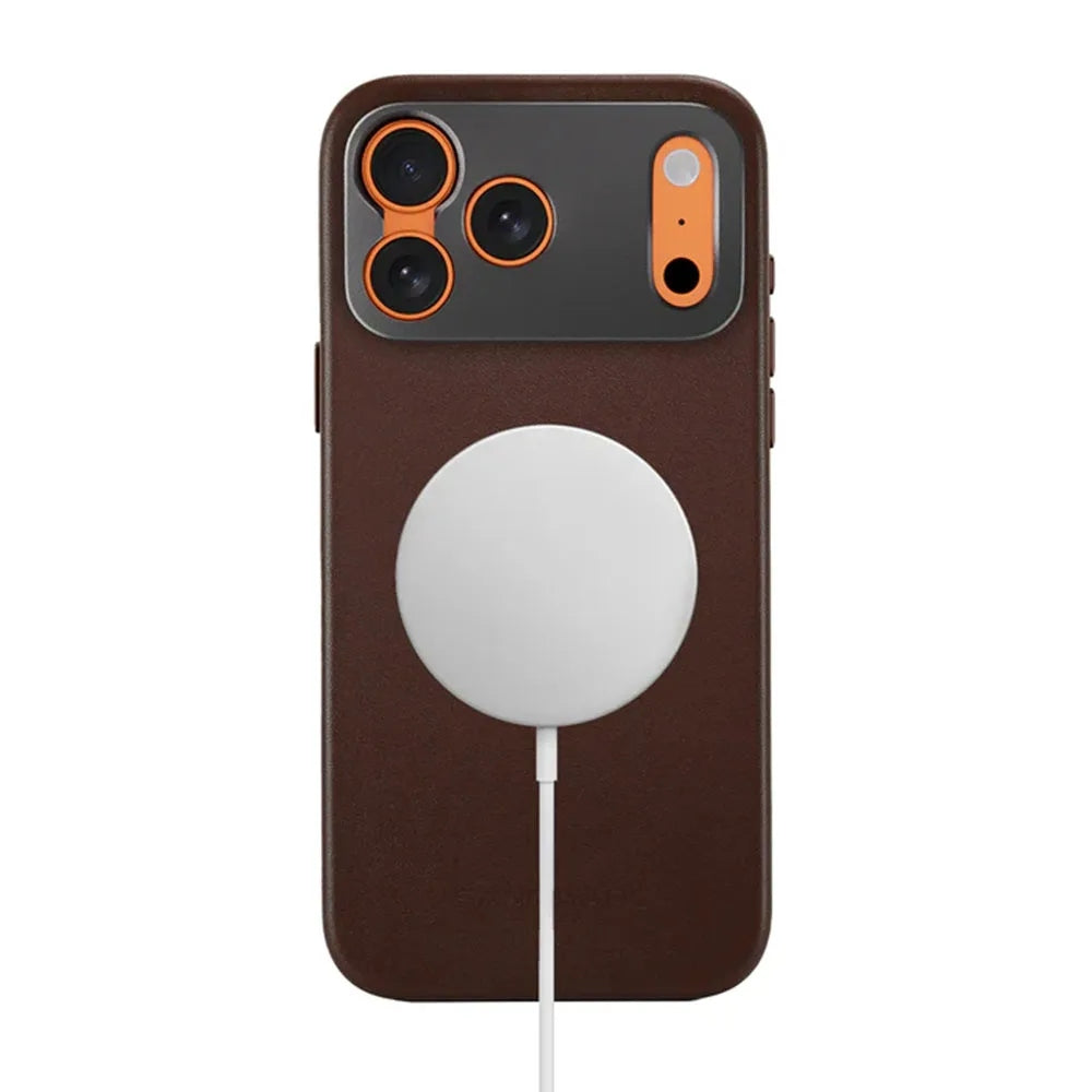 Sandmarc Pro Leather Case เคสกันกระแทกสำหรับ iPhone 17 Air / 17 Pro สี Brown
