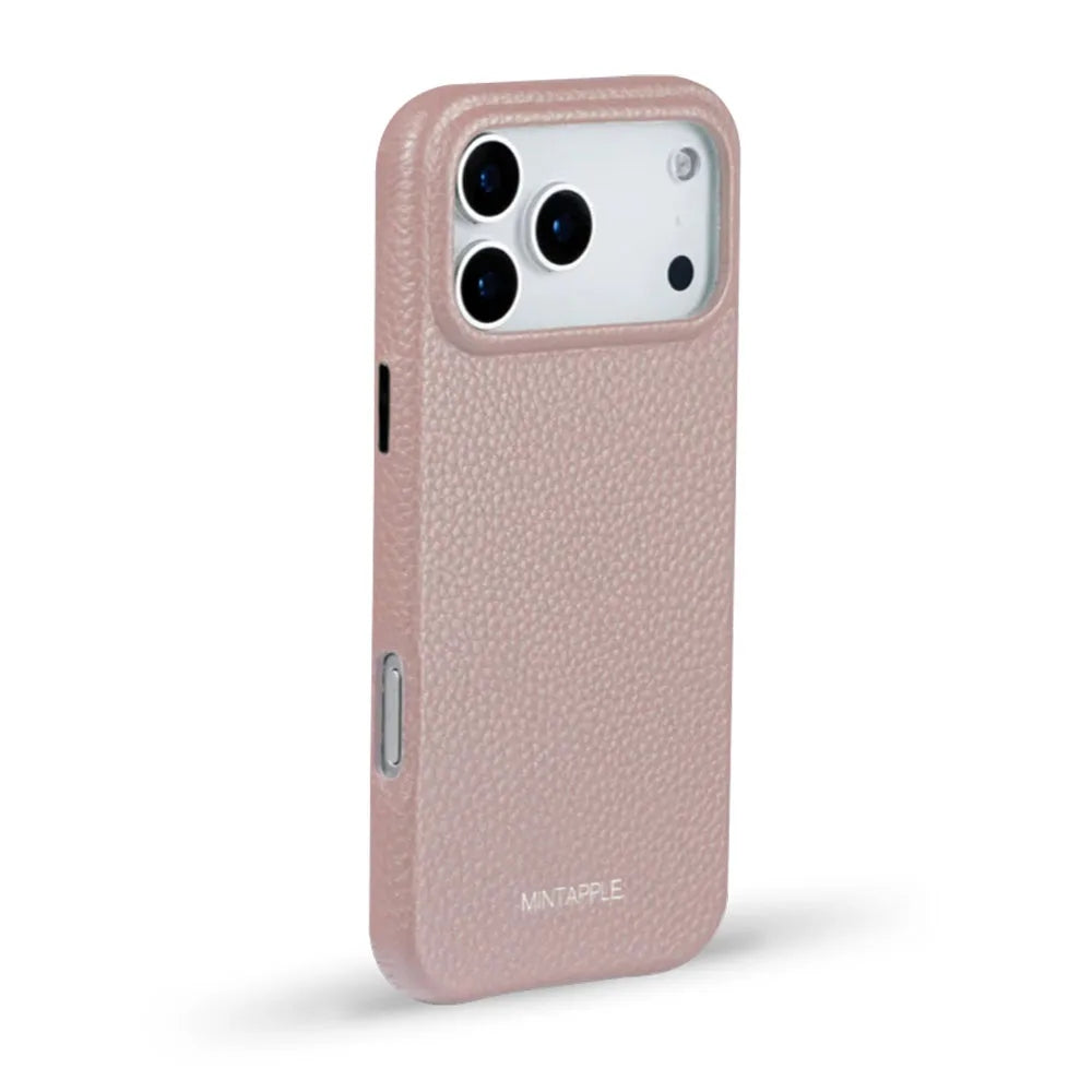 MINTAPPLE. Top Grain Leather Case เคสกันกระแทกสำหรับ iPhone 17 Pro / 17 Pro Max