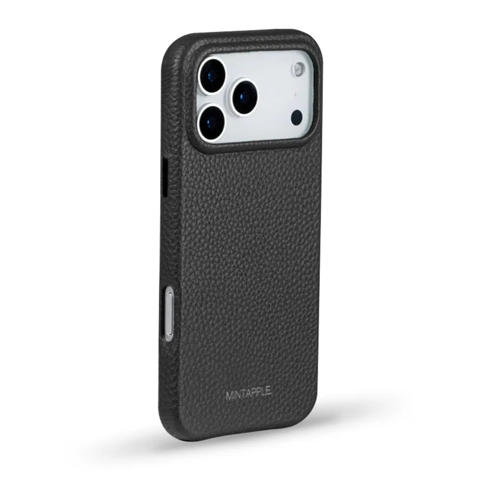 MINTAPPLE. Top Grain Leather Case เคสกันกระแทกสำหรับ iPhone 17 Pro / 17 Pro Max