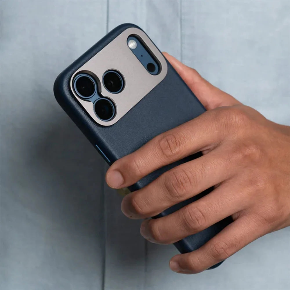 Sandmarc Pro Leather Case เคสกันกระแทกสำหรับ iPhone 17 Pro Max สี Navy