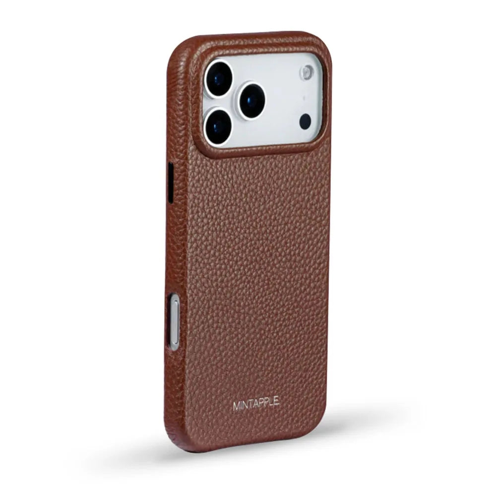 MINTAPPLE. Top Grain Leather Case เคสกันกระแทกสำหรับ iPhone 17 Pro / 17 Pro Max