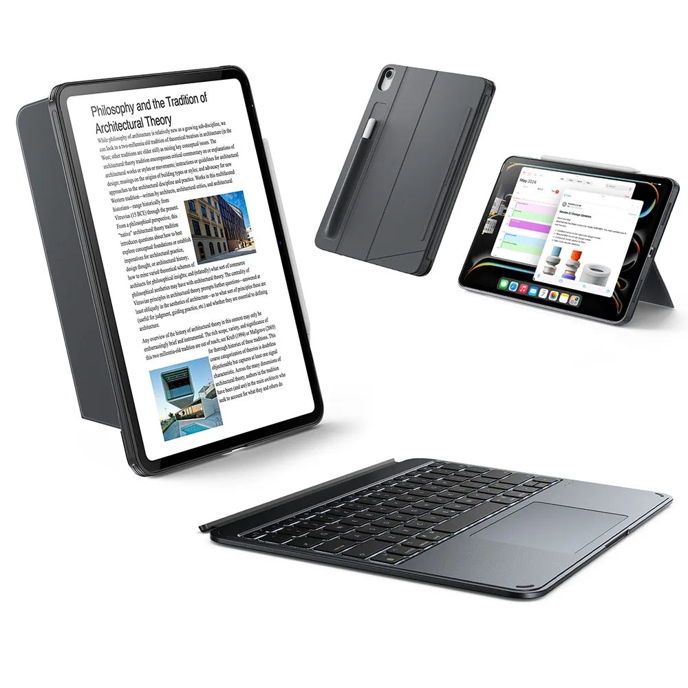 ESR Shift Keyboard Case (Detachable) เคสคีย์บอร์ด สำหรับ iPad Air 13″ ชิป M3/M2 (2nd Gen/2025)
