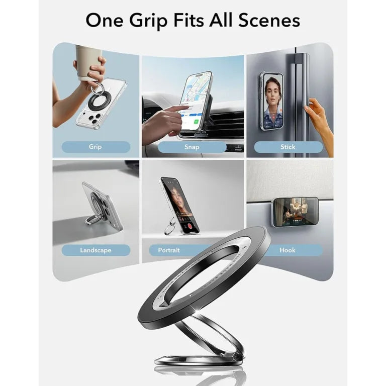 ESR Dual-Side Magnetic Phone Grip Stand 360 ขาตั้งแหวนแม่เหล็ก สี Black