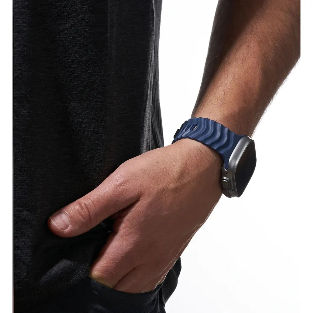 Materik FKM Ripple Band สายนาฬิกา สำหรับ Apple Watch Ultra 3 (49mm) / 42(3)/44/45/46/49mm