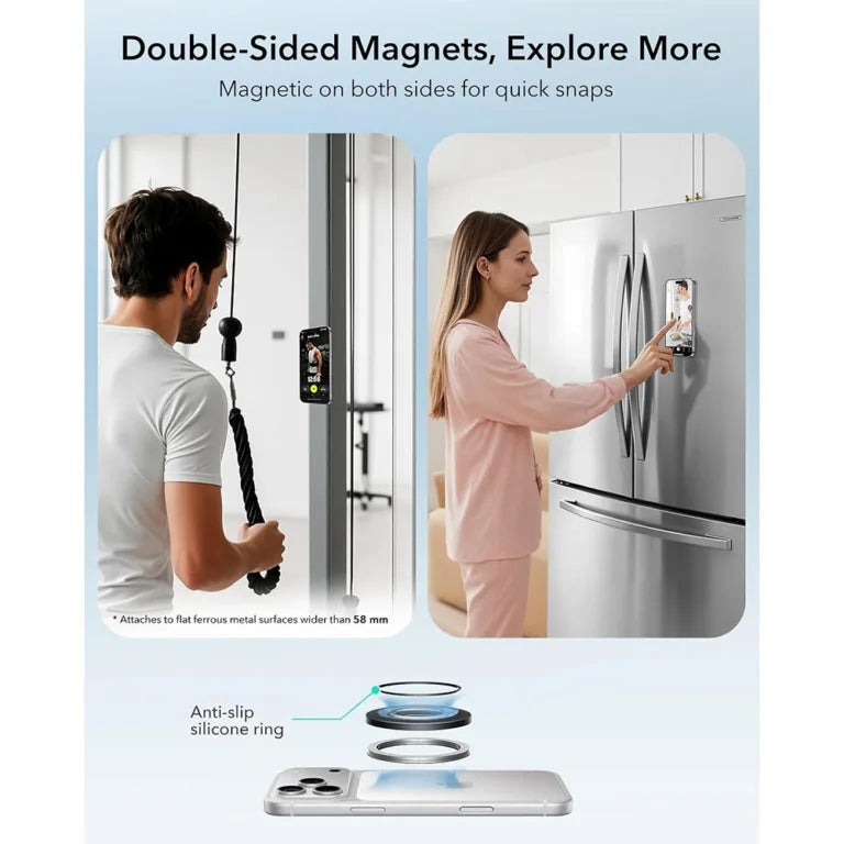 ESR Dual-Side Magnetic Phone Grip Stand 360 ขาตั้งแหวนแม่เหล็ก สี Black